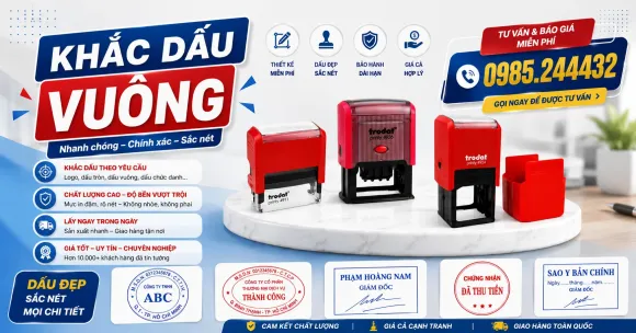 Khắc dấu tròn công ty