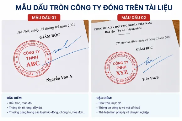 Hồ Sơ Khắc Dấu Tròn Công Ty Gồm Những Gì? Hướng Dẫn Chi Tiết Từ A-Z