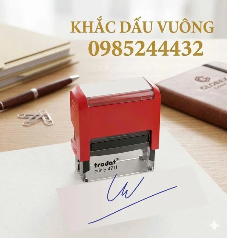 Khắc dấu chữ kí A10