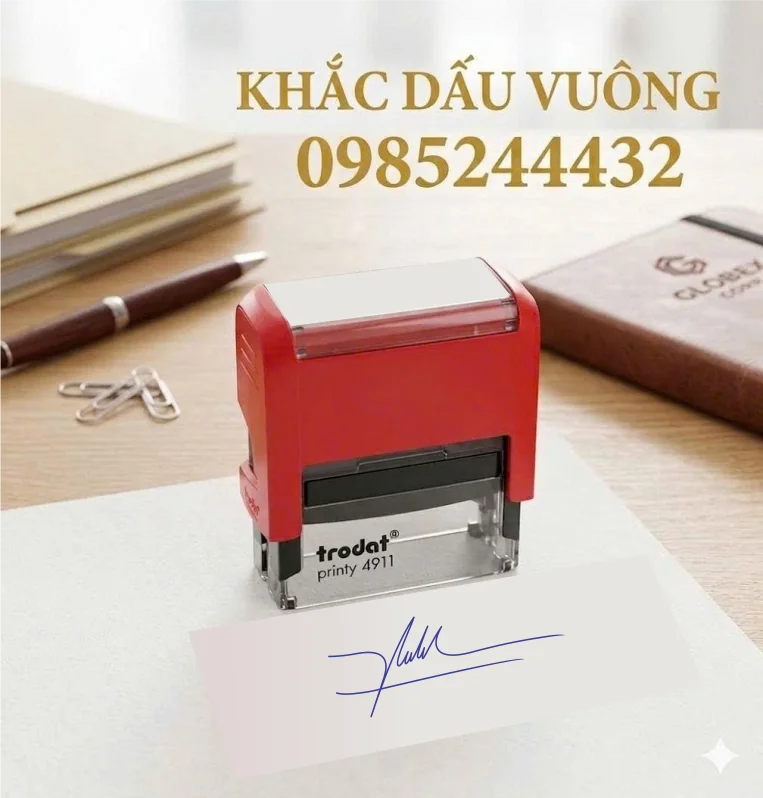 Khắc dấu chữ kí A2