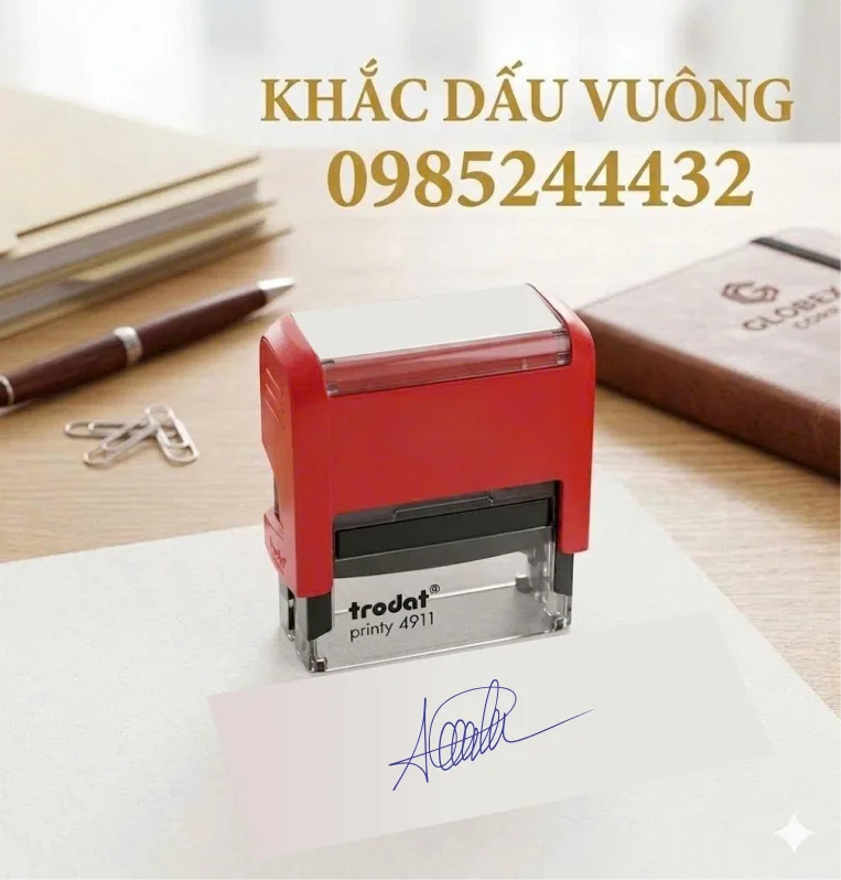 Khắc dấu chữ kí A4