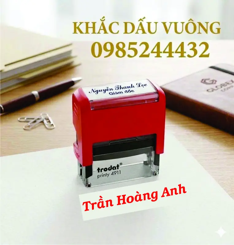 Khắc dấu tên A3
