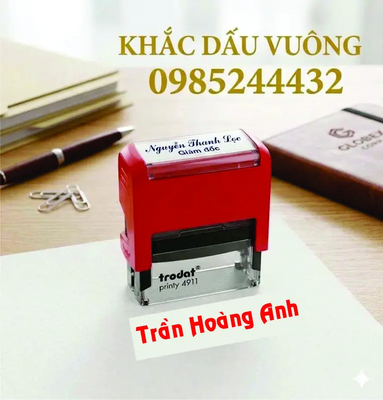 Khắc dấu tên A5