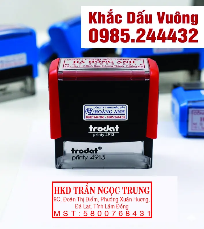 Khắc dấu vuông A8